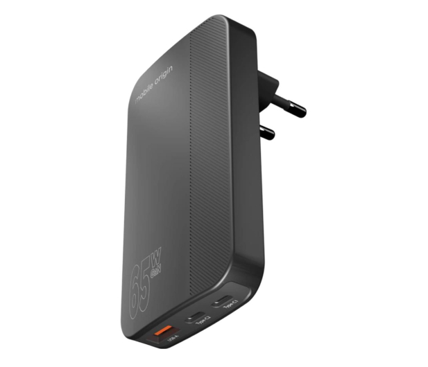 Mobile Origin 65W GaN III Slim Charger dual USB-C single USB-A black GAN-65W-SLM-BLK - 1275917 - zdjęcie 4